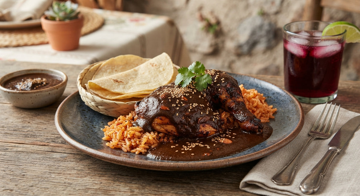 Mole poblano con pollo