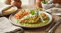 Pollo en salsa de cilantro